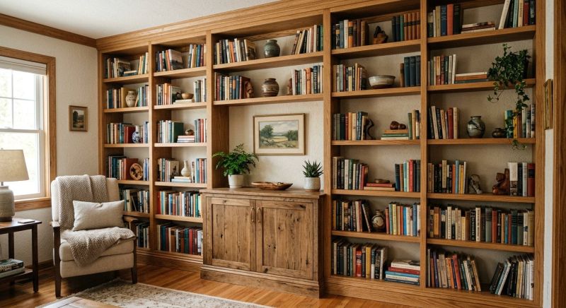 Built In Bookshelves Installation in Woodbridge, VA