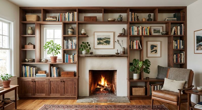 Fireplace Shelves Installation in Alexandria, VA