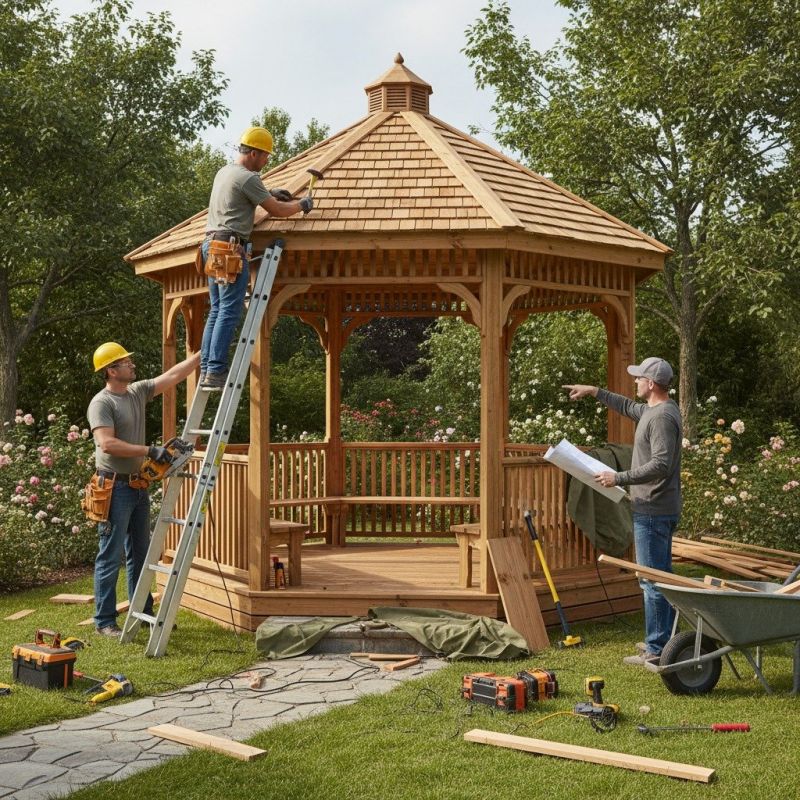 Gazebo Roof Repair in Kansas City, KS