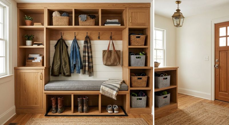 Mudroom Carpentry Installation in Durham, NC