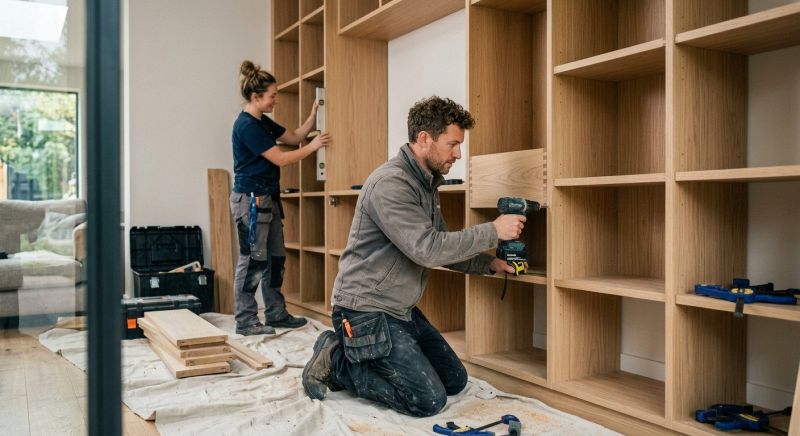 Mudroom Shelving Installation in Raleigh, NC