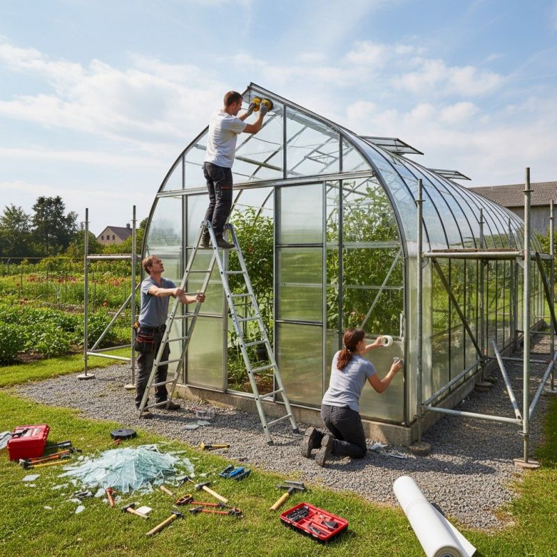 Local Greenhouse Installation pros at work